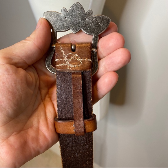 Linea Pelle Italian Leather Belt Embellish buckle - Picture 7 of 12